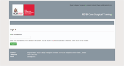 Desktop Screenshot of bst.rcsi.ie